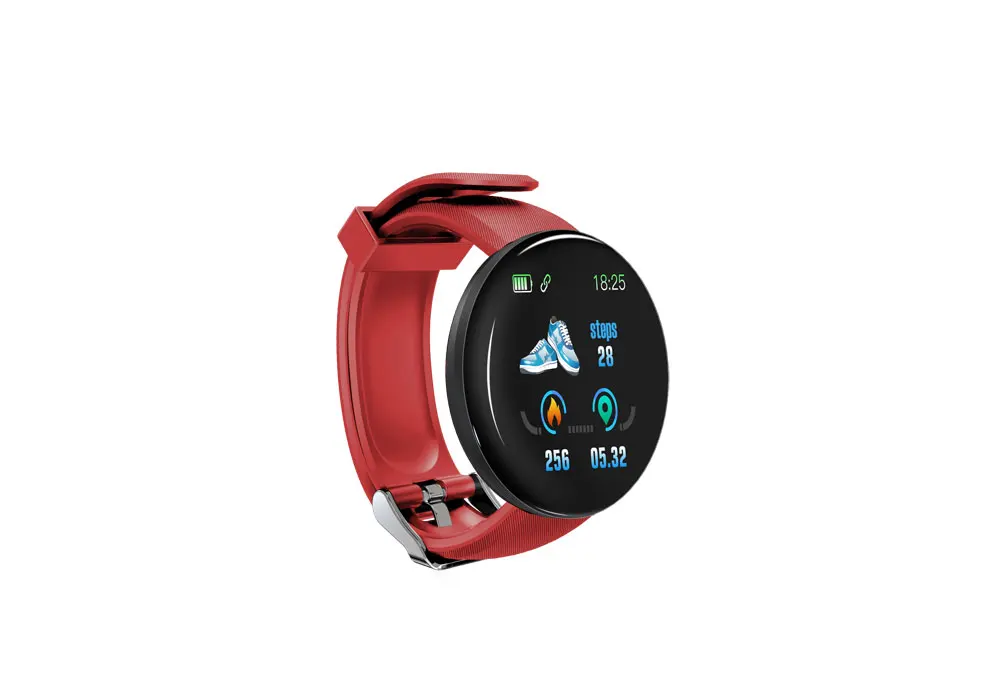 D18 новые умные часы для мужчин, кровяное давление, Круглые, Bluetooth, умные часы, женские часы, водонепроницаемые, спортивные, трекер, WhatsApp, для Android Ios