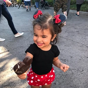 1 пара шикарные заколки для волос с ушками мультяшной мыши, милые блестящие аксессуары для волос для девочек, детские модные головные уборы, аксессуары для волос сделай сам