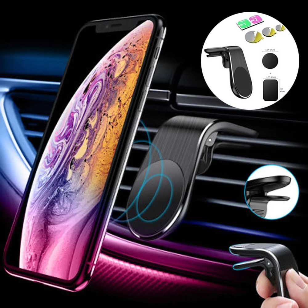 

Magnetic Car Mobile Phone Holder 360 Degree Rotation Mount Support Bracket Stick on Desktop Stand for Iphone12 Xiaomi Huawei GPS