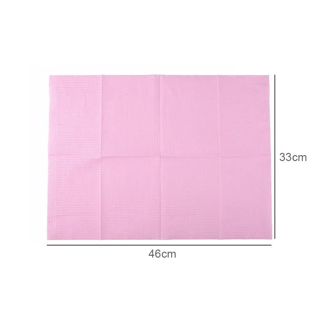 

125pcs Disposable Waterproof Medical Paper Hygiene Leak-proof Disposable Appliances Dentist Oral Hygiene Bib Neckerchief