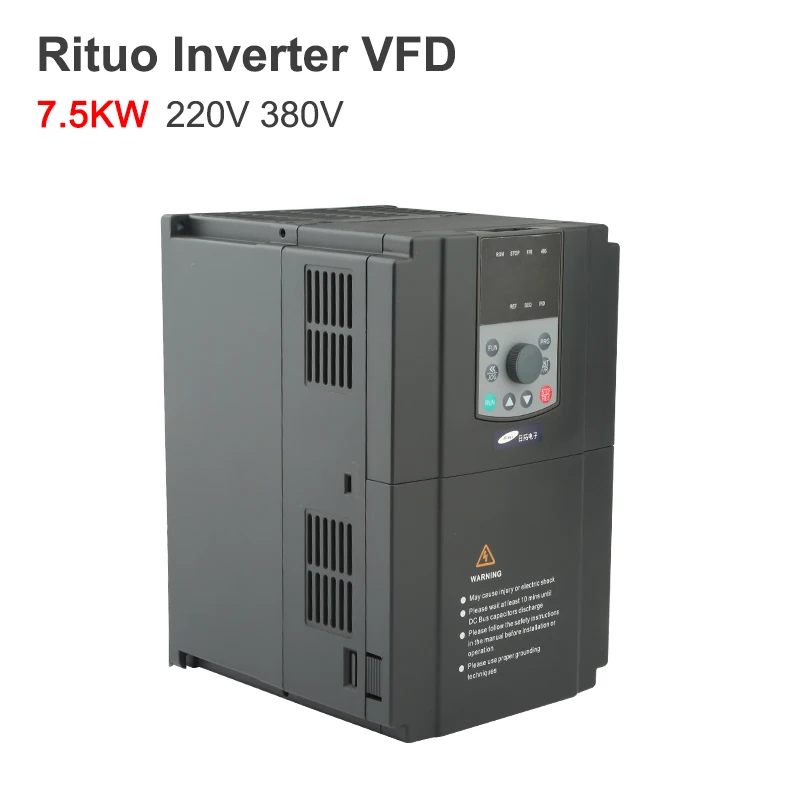 Инвертор VFD 220 кВт Векторный инвертор переменного тока 380 В 7 5 в ЧПУ для