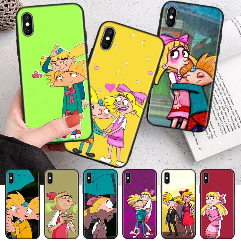 

Cartoon Hey Arnold Fondos Silicone Case Coque For iPhone 11 Pro Max 12 Mini 13 X XS XR 7 8 6 6S Plus 5 SE Phone Shell Cover Fund