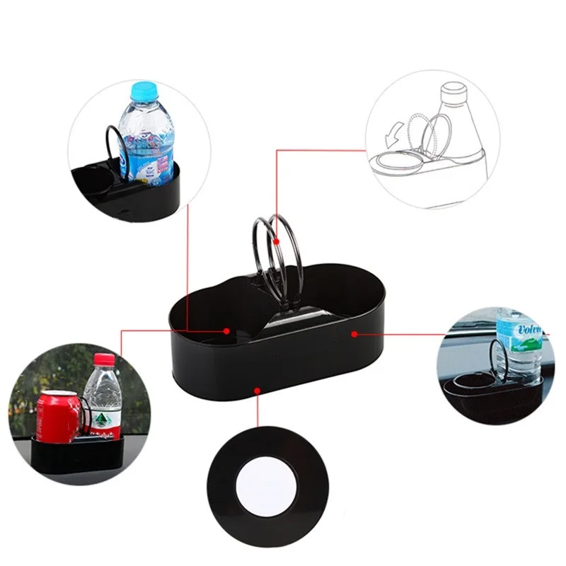 

Multifunction Portable Auto Vehicle Dual Hole Drinks Holder Interior Car Organizer Cup Bottle Holder Stand Car Styling