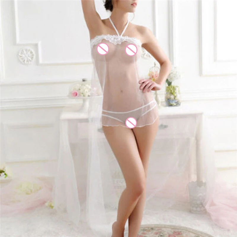 Сексуальные прозрачные кружевные платья Нижнее белье Ночное сексуальные