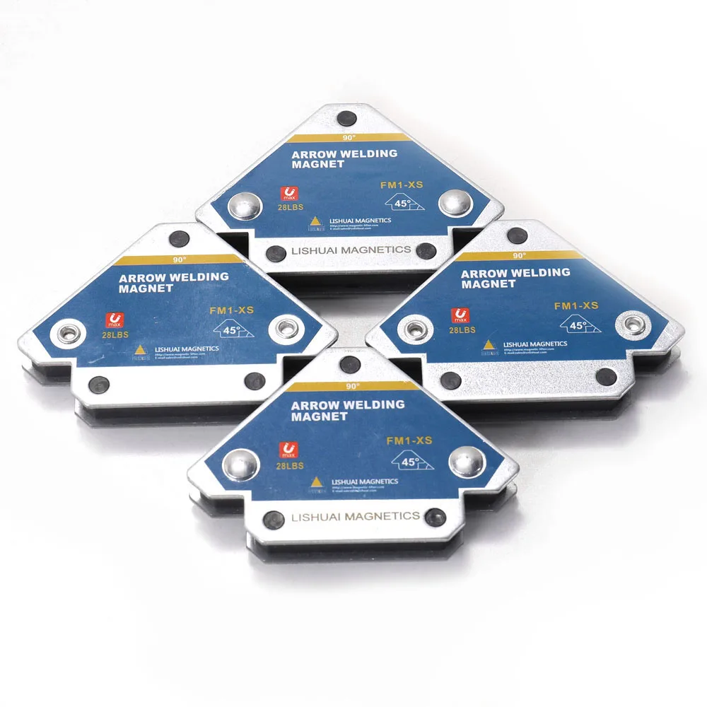 

4pcs Magnetic Welding Fixer Holders Multi-angle Solder Arrow Magnet Weld Fixer Positioner Ferrite Holding Auxiliary Locator Tool
