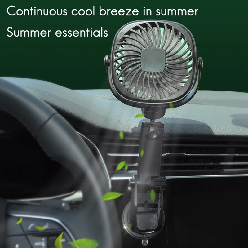 

in Summer Battery Wall Fan with Suction Cup Rotation for Kitchen Car
