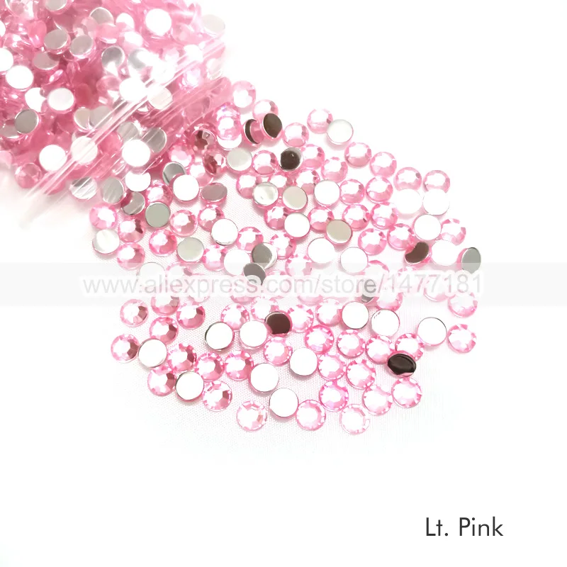 400 шт 6 мм акриловые стразы высокого качества класса А круглые с плоской задней