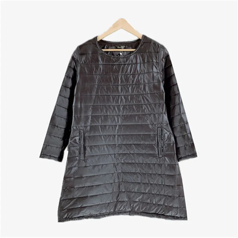 Narrow stripe Женское модное пальто зимняя куртка женская верхняя одежда длинная стеганая куртка женская стеганая парка плюс размер 5xl 6xl 7xl пальто - Цвет: Narrow stripe