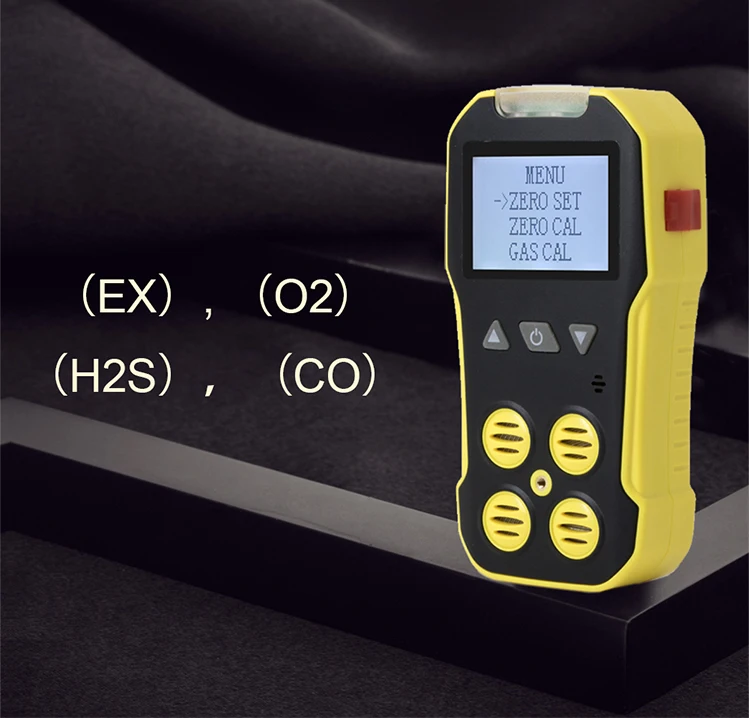 Портативный детектор газа 4 в 1 портативный измеритель O2 H2S CO LEL утечки кислорода и