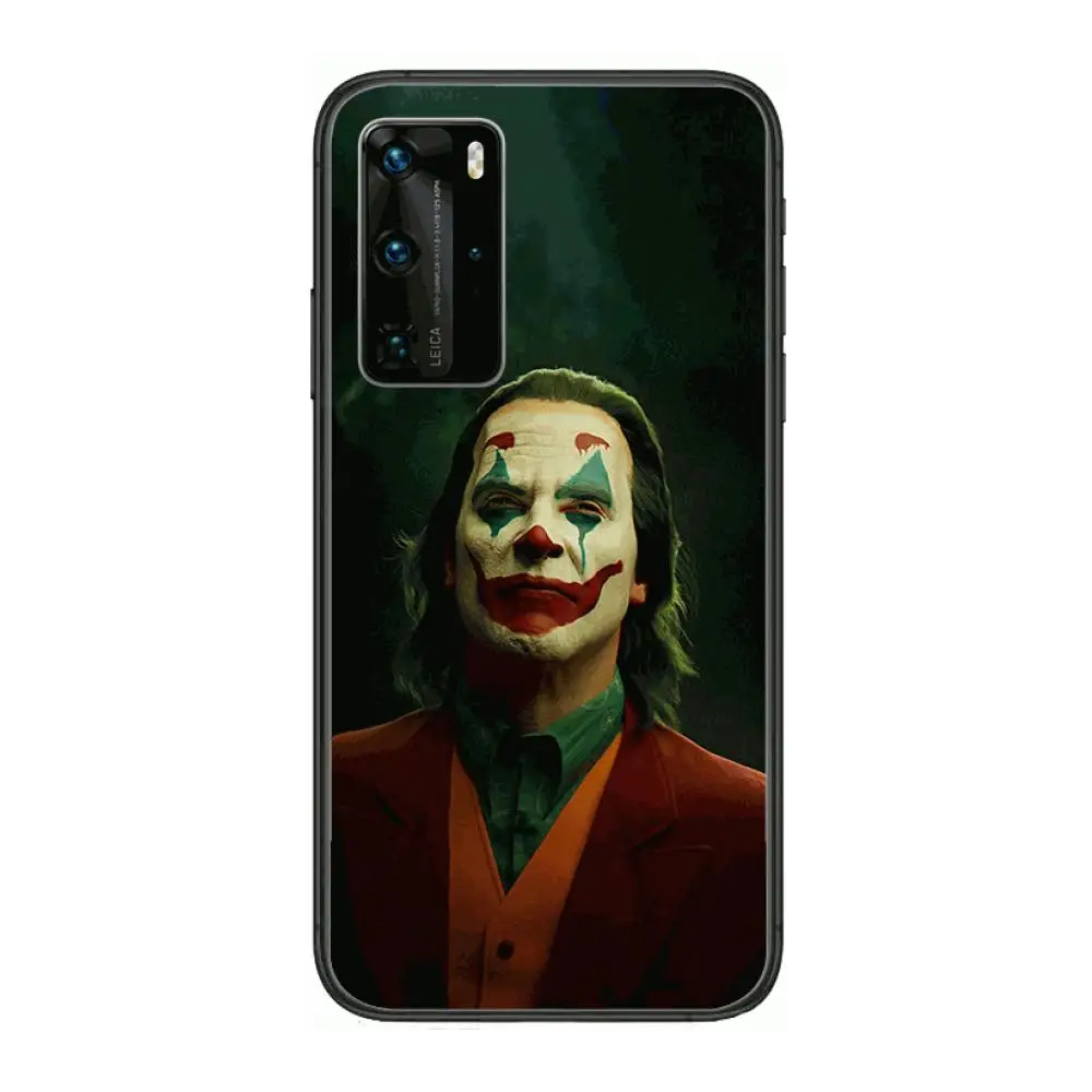 

clown joker case Phone Case For Huawei P 40 30 20 10 9 8 Lite E Pro Plus Black Etui Coque Painting Hoesjes comic fashion