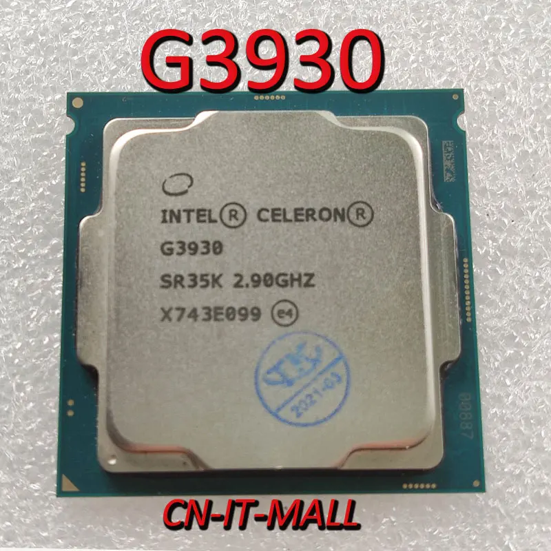 

Intel Celeron G3930 CPU 2.9G 2M 2 Core 2 Thread LGA1151 Processor