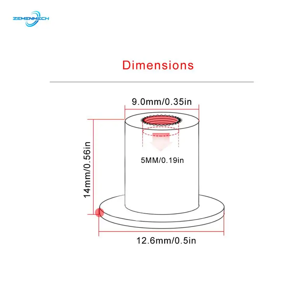 

Universal M5 Motorcycle Windscreen Windshield Fairing Well Rubber Nuts Screw Bolt Blind Fastener Fishing Kayak Boat Marine Canoe