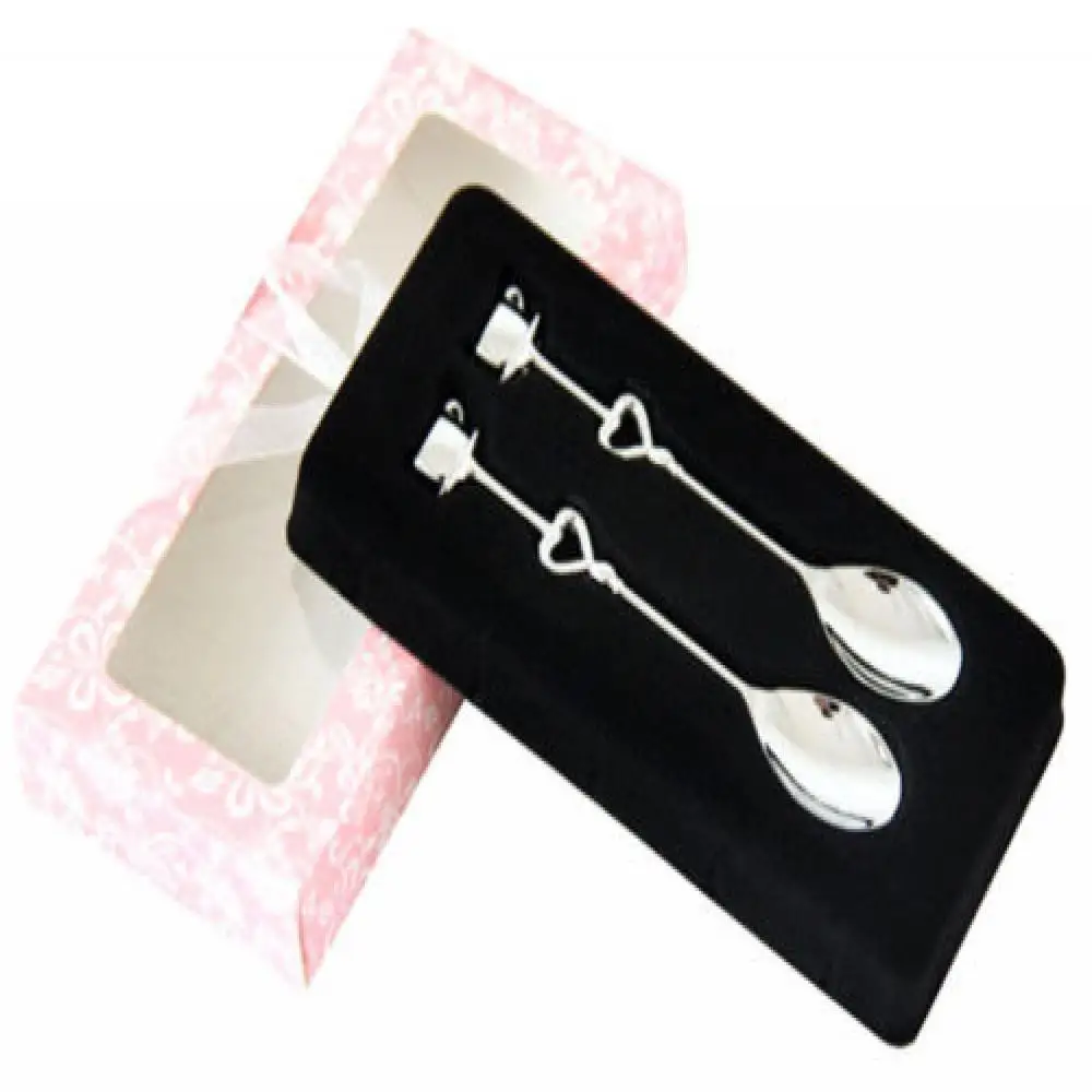 1 пара милый кофе чай молочный ложка для свадебного душа свадебный подарок