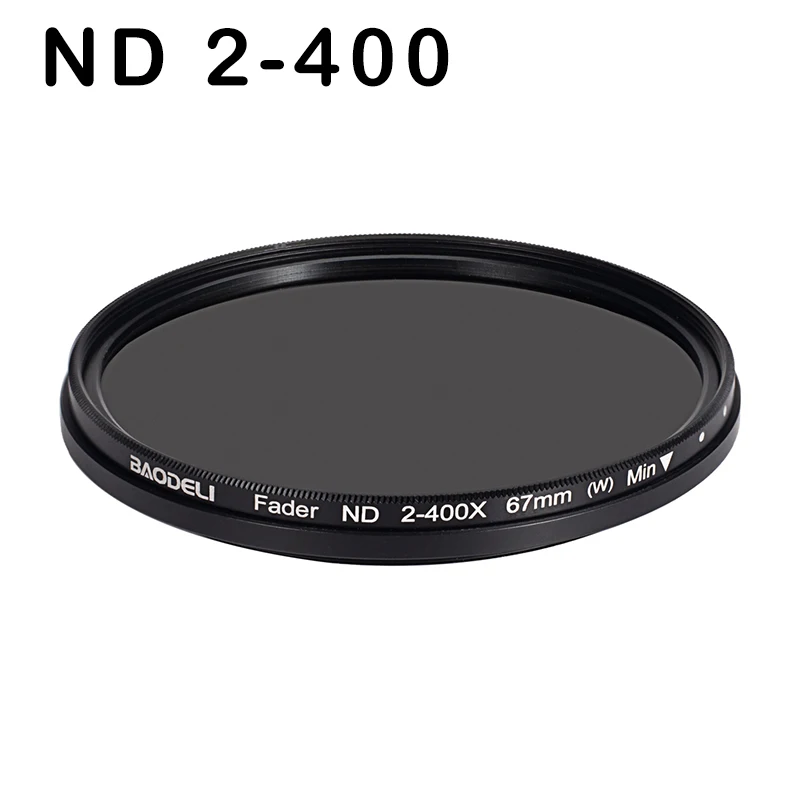 ONLY ND2-400 NO BOX BAODELI фильтр для объектива, концепция Nd Fld MC Uv Macro Star Polarisatie 49 52 55 58 62 67 72 77 82 мм для Nikon Canon sony аксессуары - Цвет: ONLY ND2-400 NO BOX