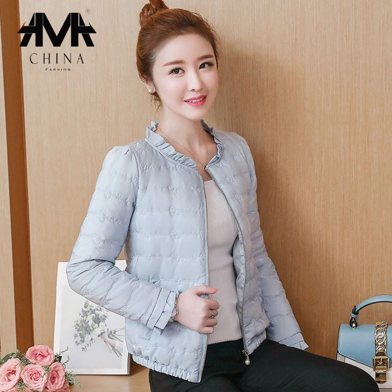 2019 корейские милые женские парки куртки на осень и зиму теплые плотные тонкие