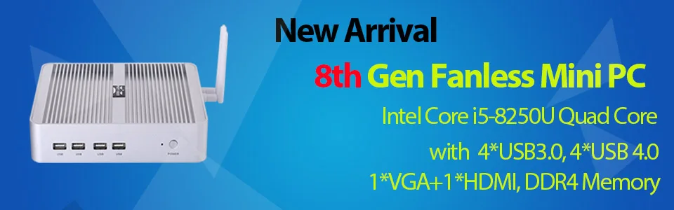 Причастником I3 Intel Core i3 6100U i3 6006U Skylake промышленный мини ПК Linux микро компьютер Win10 HTPC ТВ приставка 300 м Wifi VGA HDMI