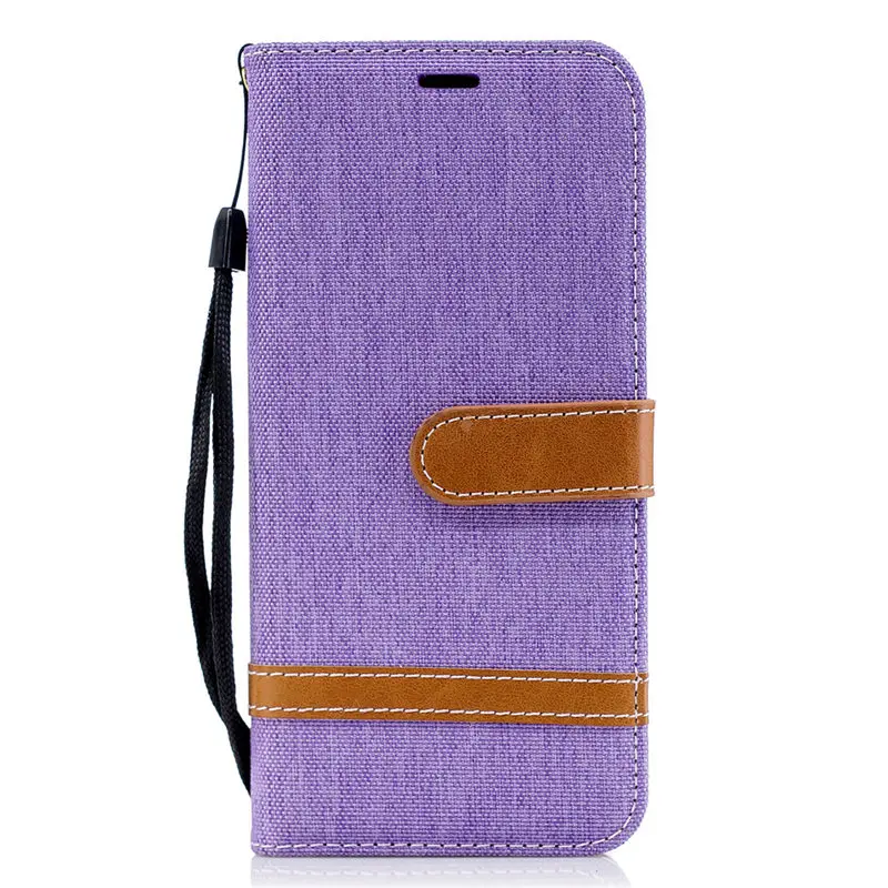 Purple Хит Цвет чехол для samsung Galaxy J4 J6 плюс Note 9 8 j3 j5 A3 A5 A6 A7 A8 Для мужчин девушка чехол-бумажник с откидной крышкой с отделением для карт DP07F - Цвет: Purple