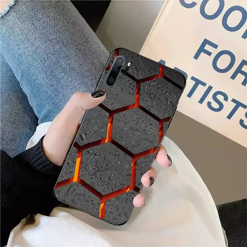 

Hexagonal lattice Phone Case For Huawei honor Mate P 9 10 20 30 40 Pro 10i 7 8 a x Lite nova 5t