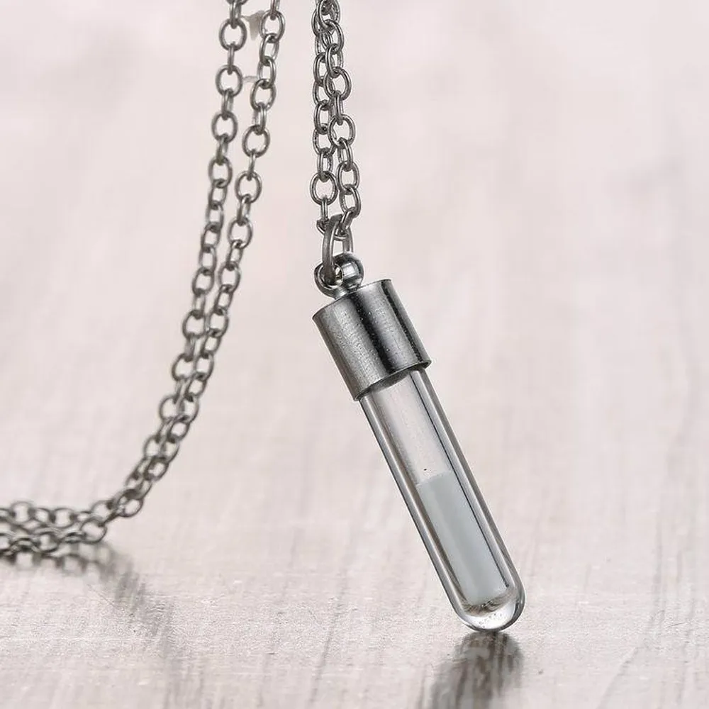 Унисекс ювелирные изделия Светящиеся в темноте стеклянные бутылки ожерелье