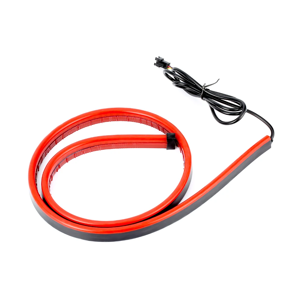 100cm Car Styling High Rear Additional Stop Lights With Turn Signal Running Light Unverisal Auto Brake Flexible LED Strips | Автомобили и