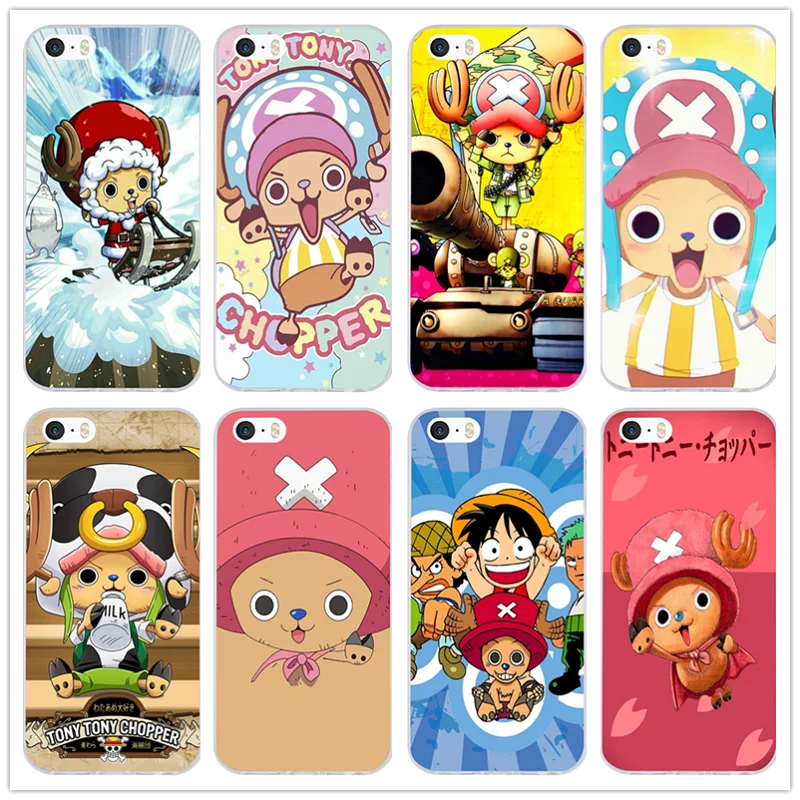 Модные Аниме one piece Tony Chopper для iPhone X 8 7 6S 6 Plus 5 5S SE 5C 4S 4 оболочки сумки мягкие ТПУ