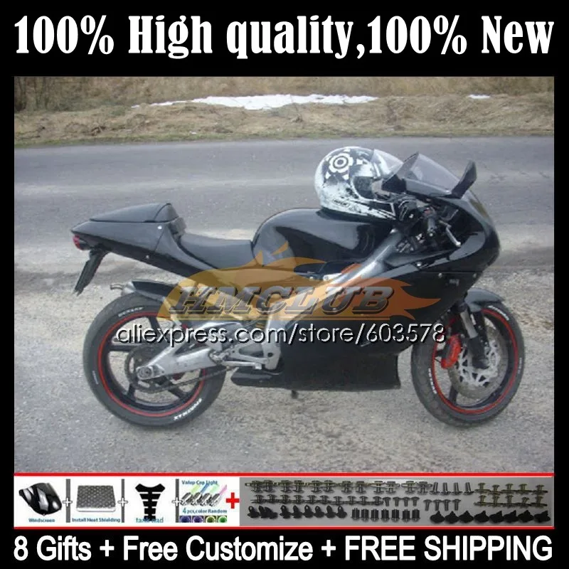 

RS250RR для Aprilia RSV250 RS 250 55CL.82 RS250 RR 98 99 00 01 02 03 Φ 1998 1999 2000 2001 2002 2003 обтекатели полностью черного цвета