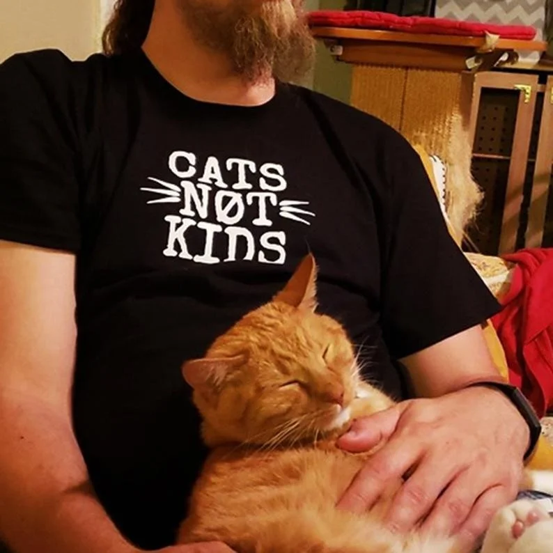 

Starqueen-JBH Cats Not Kids Tee Shirts - Black Cats Women Tshirt Cotton Casual Funny T Shirt For Lady Yong Girl Top Tee Hipster