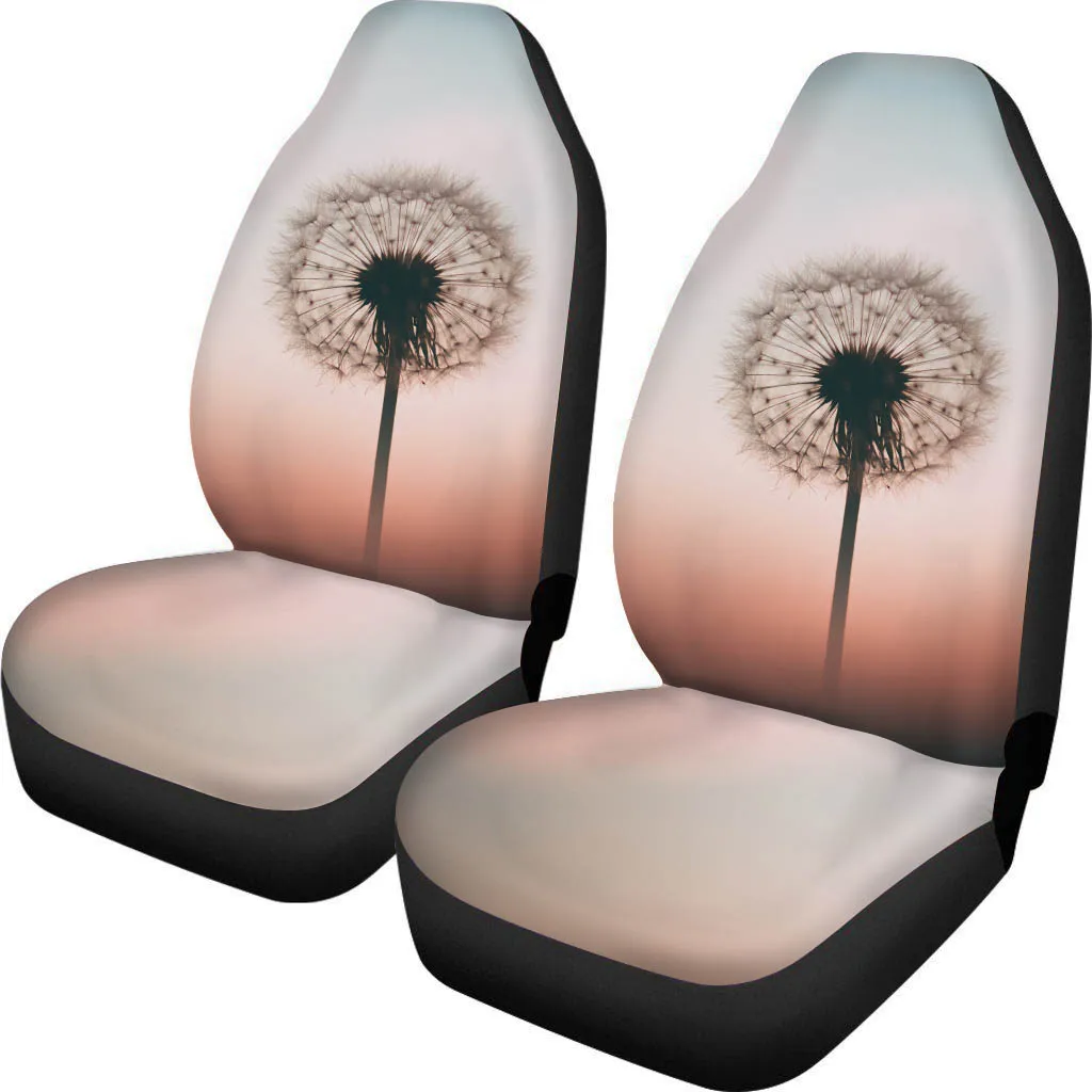 

PinUp Angel Dandelion Pattern Heavy-Duty Car Front Seat Cushions Durable Vehicle Seat Covers Comfy Auto Interior Accessories