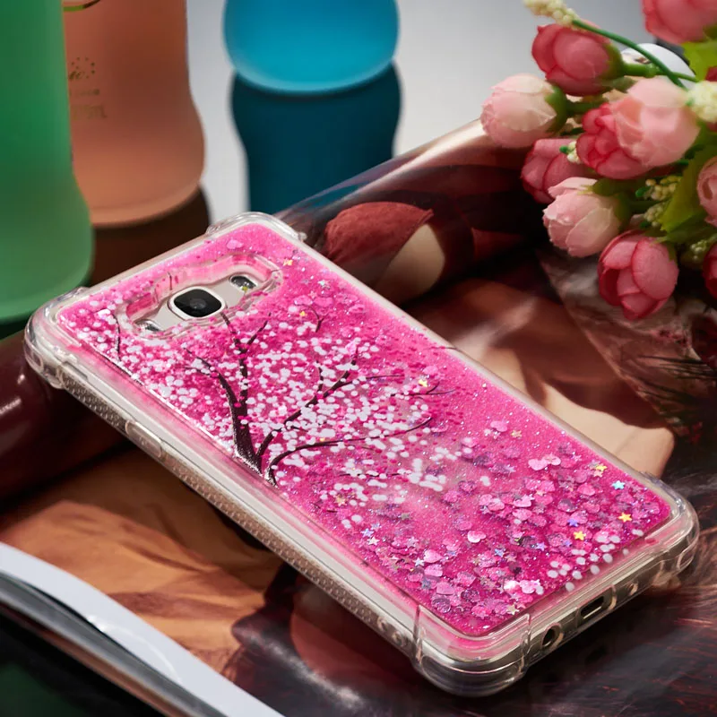 Милый чехол для Samsung Galaxy J3 J5 J7 J36 J56 J76 Блестящий Жидкий чехол SM J710FN/DS J710F J510F/DS J510FN/DS J320F/DS J300F