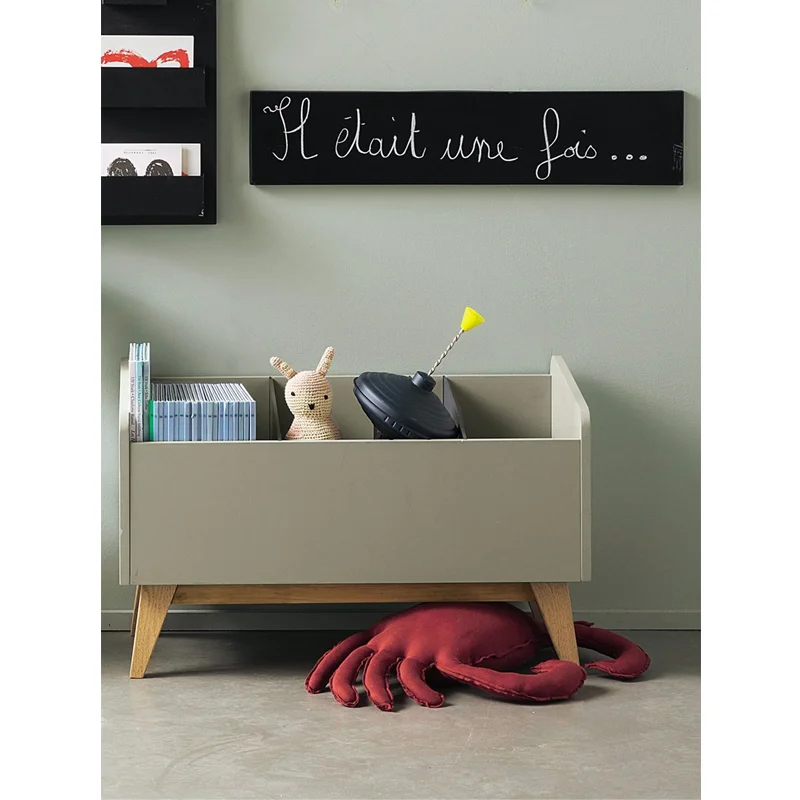 Полная дубовая стойка для журналов детская книжная полка коробка игрушек диван