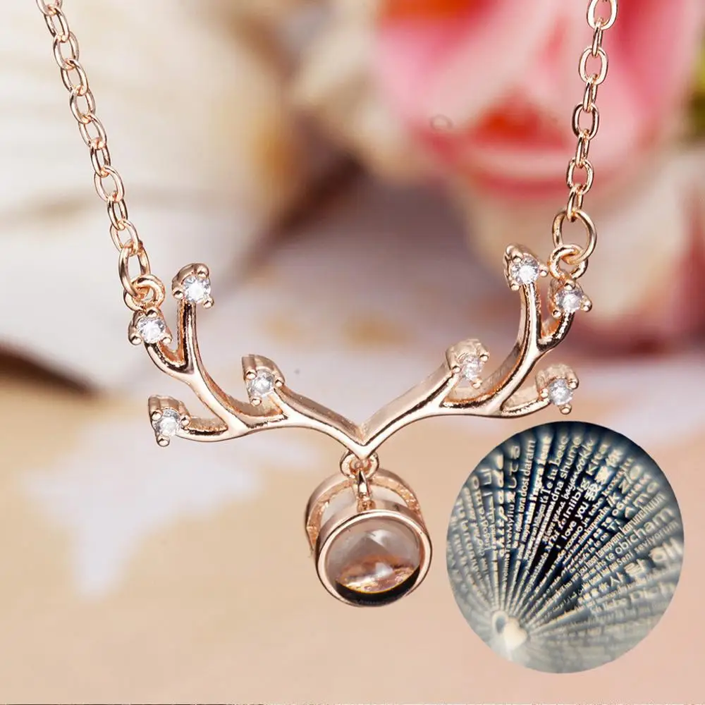 В виде оленьих рогов и блестящие подарок на день Святого Валентина 100 языков: &quotЯ