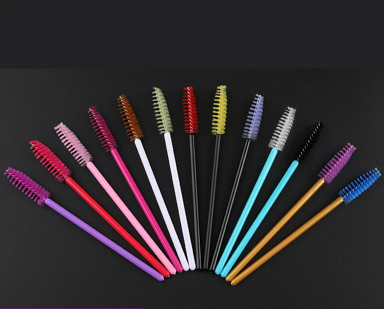 DORADOSUN 100 шт. одноразовая щетка для ресниц в форме винта портативная кисточка