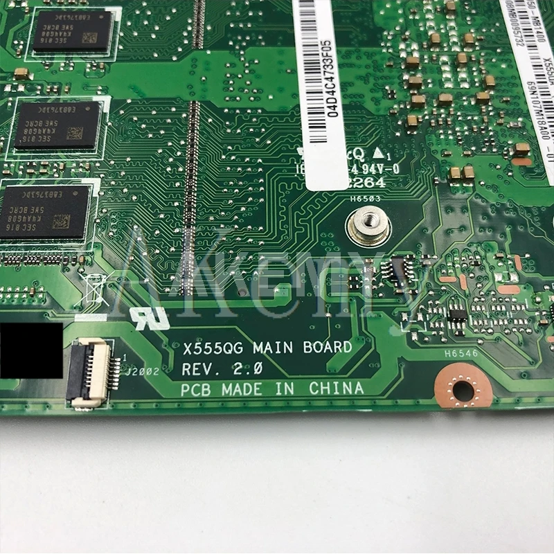 samxinno for asus x555q a555q x555qg x555qa x555bp x555ba laotop mainboard x555qa motherboard w a10 9600u 8gb ram free global shipping