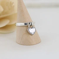 dodofly free shipping real 925 sterling silver ring love lock love pendant rings for womens gift banquet jewelry