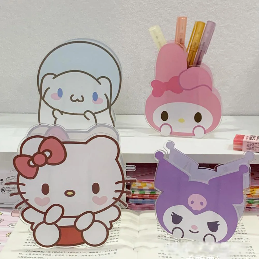 

Kawaii Kuromi My Melody Cinnamoroll Kittys Sanrio плюшевые Мультяшные милые прозрачные трубки для хранения аниме плюшевые игрушки для девочек подарок