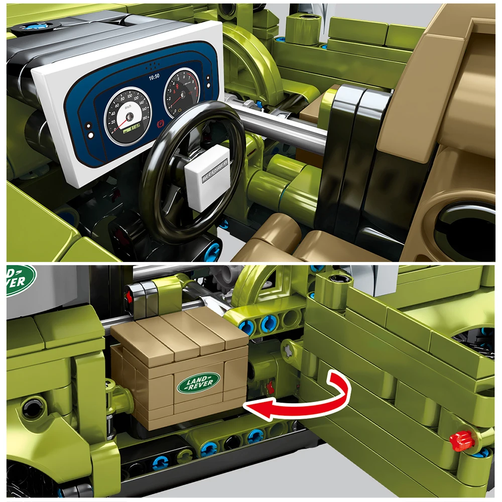 

Children Toys 1286PCS Off-Road Vehicle SUV Building Blocks 1053PCS City Pull Back Car Bricks Figures Ideas DIY Gifts For Kids