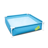 bestway 56217 durable and puncture resistant steel frame swimming pool with plastic