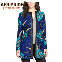 2021 womens coat african print jacket dashiki clothes formal outfit leathercotton fabric full zipper afripride a1924010
