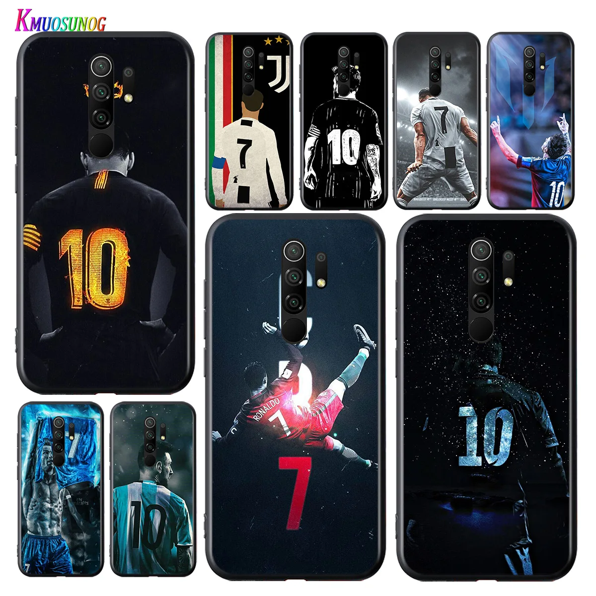 

Football Lucky Number M-10 C-7 For Xiaomi Redmi 9A 9C 9 Prime GO 8A 7A 6A 5A 4X S2 Pro Plus Black Phone Case