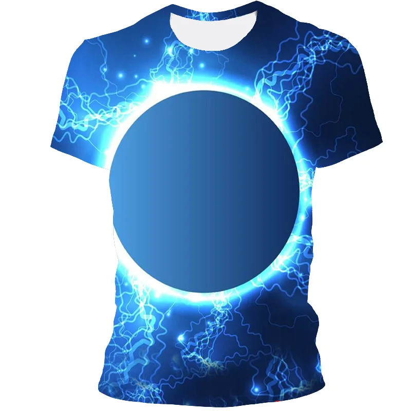 

Summer trend fashion men and women 3DT shirt printing creative pattern short-sleeved T-shirt round neck top