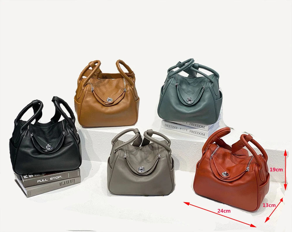 New Fashion Genuine Leather Women Bag Luxury Shoulder  Bag 2020 Tote cowhide High Quality Ladies Handbag