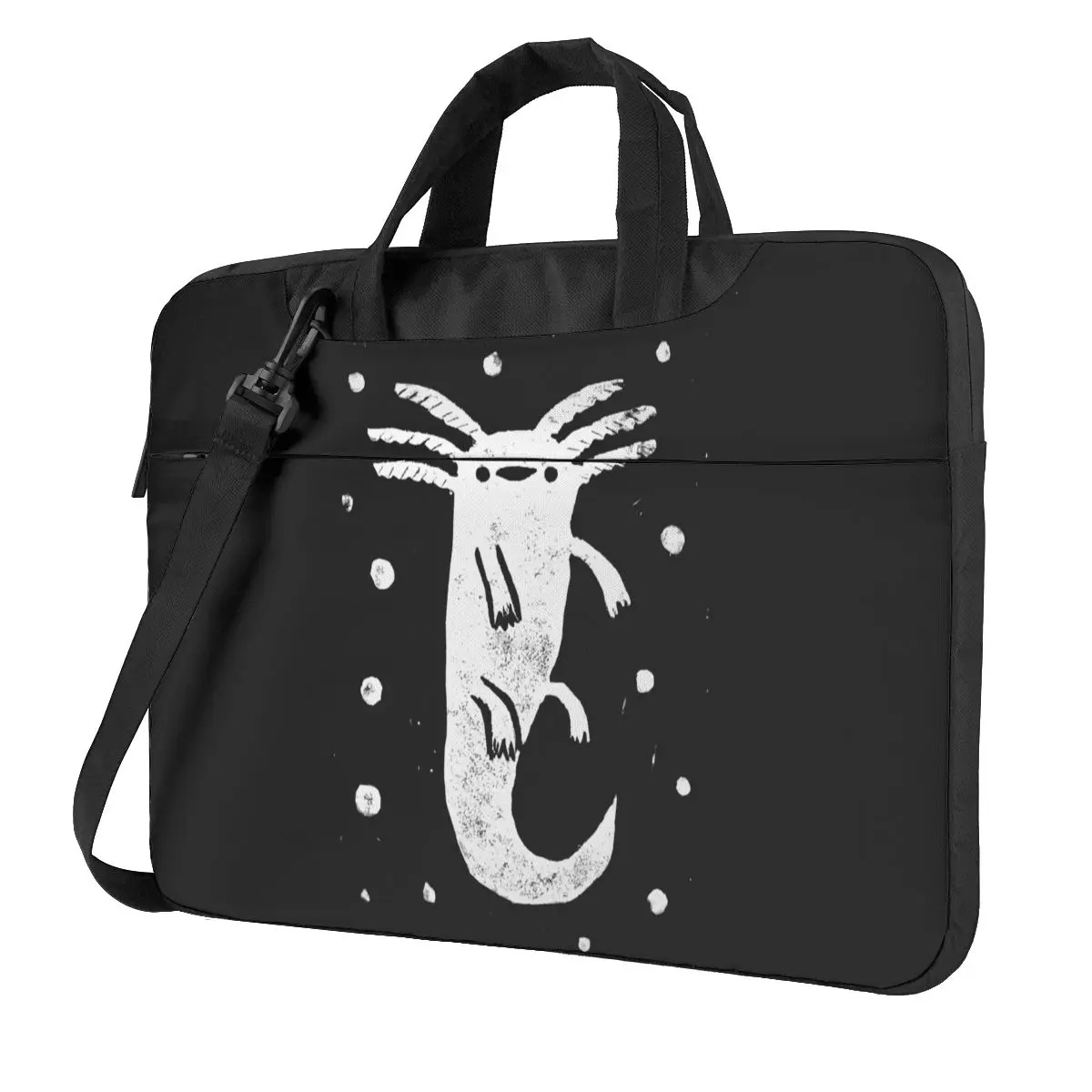 

Axolotl Print Laptop Bag Case Cartoon Animal Carry Vintage Computer Bag Travelmate Crossbody Laptop Pouch