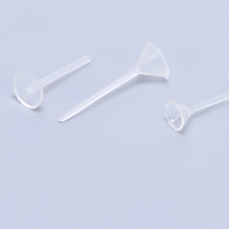 500 шт. серьги резиновые накладки шпильки для ушей Стопперы пустые плоские клипсы