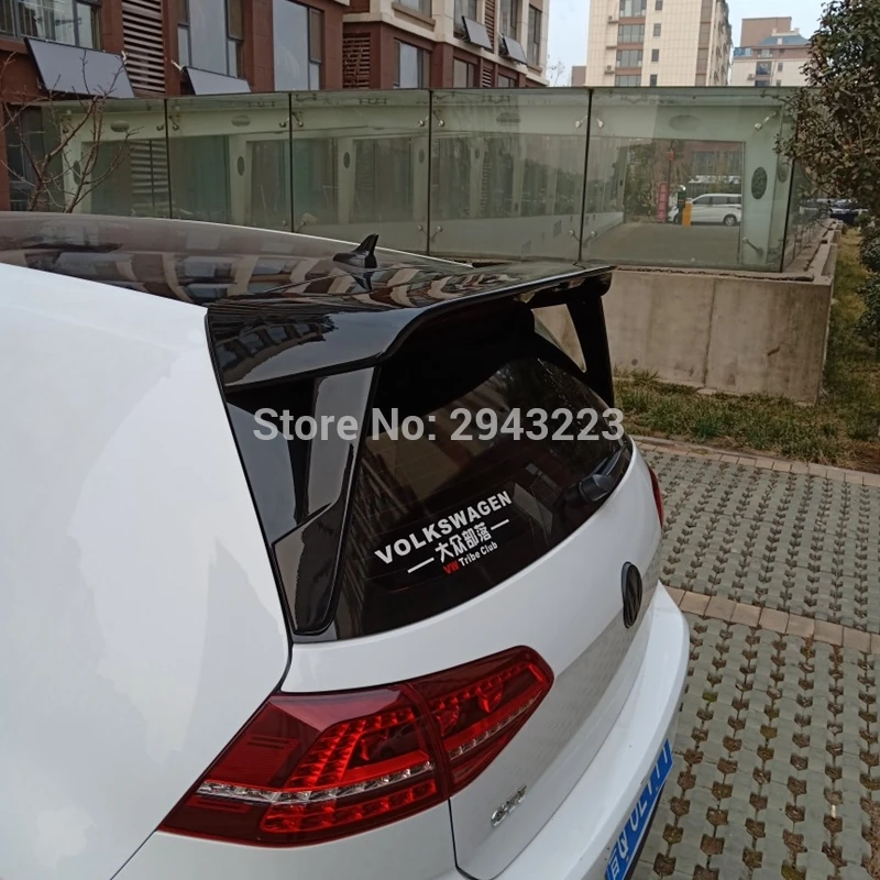

Car Styling ABS Plastic Unpainted Color Rear Spoiler Wing Roof Wing Lip Trunk For Volkswagen GOLF 7 MK7 spoiler 2014-2018 mk7.5