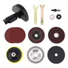 Многофункциональная электрическая дрель, 16 шт.компл., набор для преобразования угловой шлифовальной машины с преобразовательным хвостовиком и лезвиями для резки металла