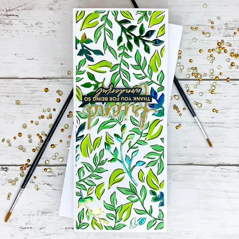 Невероятные благодарственные цветочные заметки набор прозрачных штампов