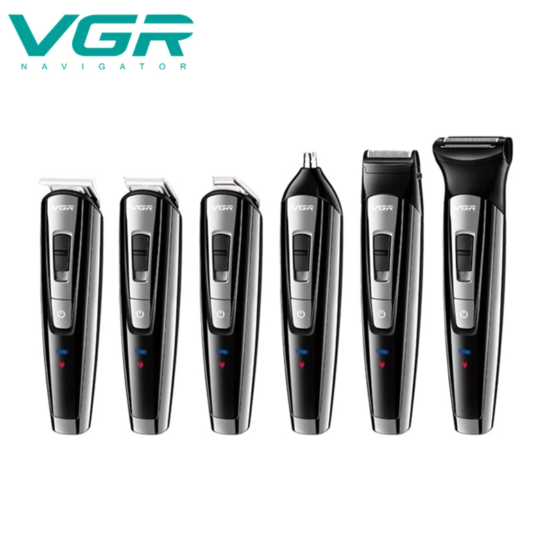 VGR 5-в-1 машинка для стрижки волос носу очиститель Бритва очищающее средство