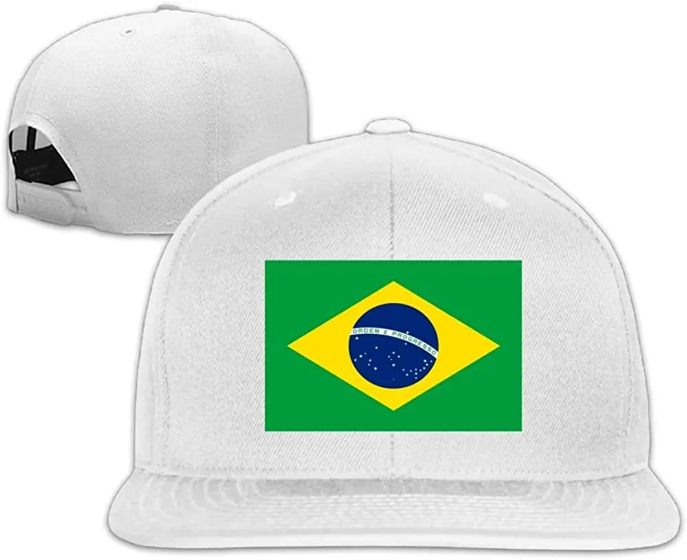 

Flag Of Brazil Baseball Caps Grid Hat Adjustable Trucker Cap Bandanas