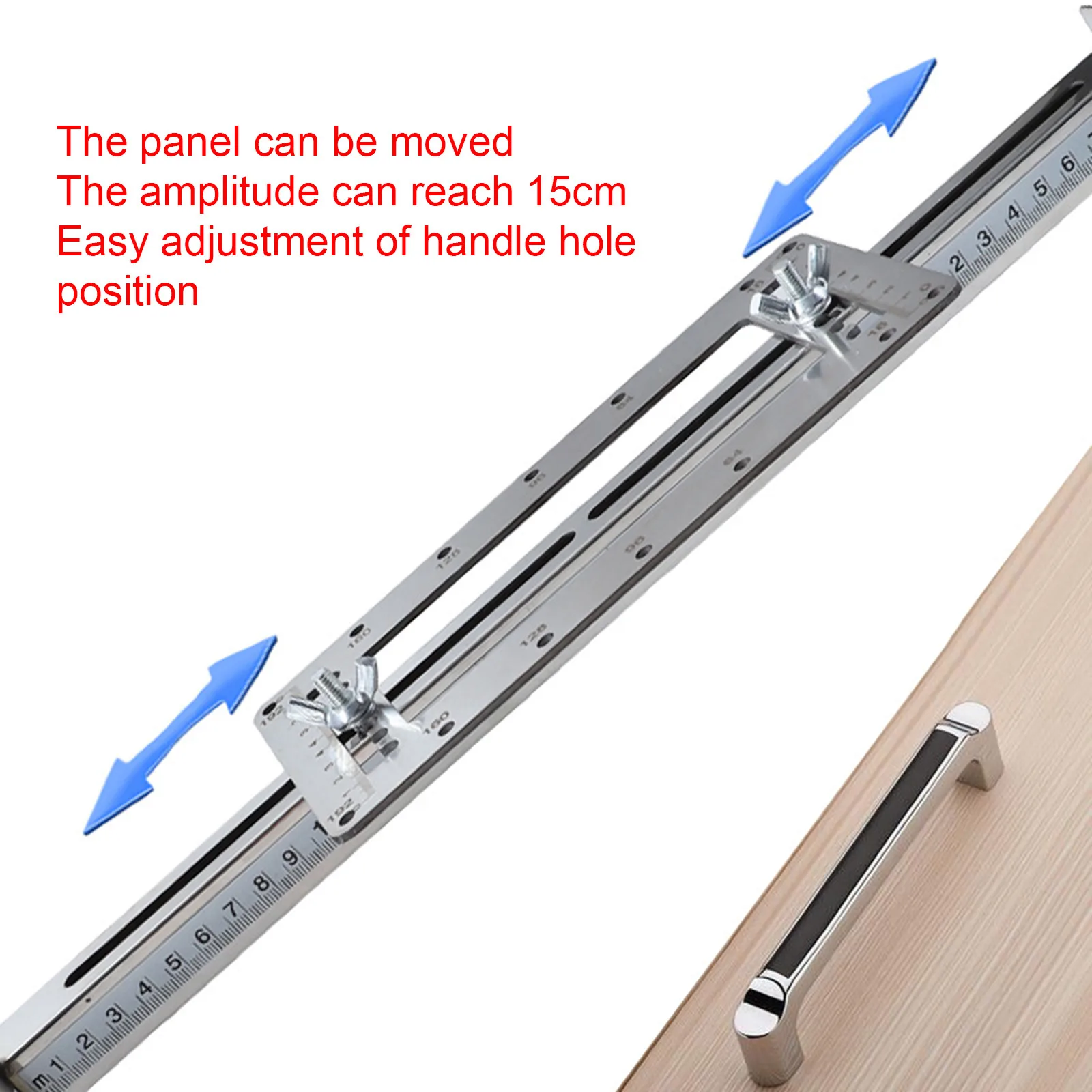 

Woodworking Pocket Jig Set Locator Positioner Handle Punch Guide Sleeve Hardware Wardrobe Door Localizer