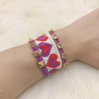bluestar bracelet miyuki bead bracelet for women heart handmade jewelry crystal bead pulseras mujer moda